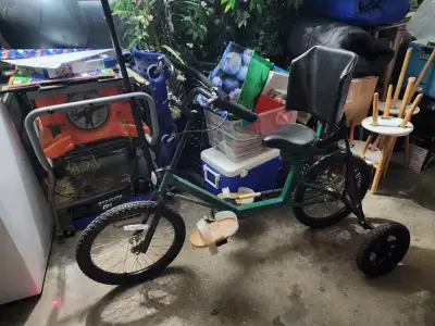 Green adult tricycle bike great shape