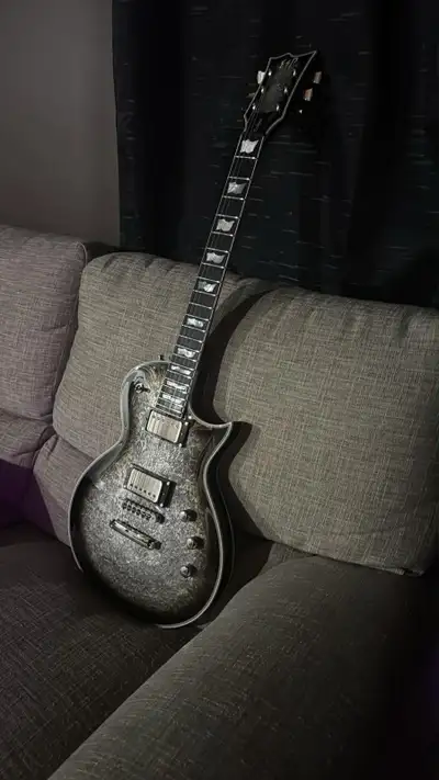ESP Eclipse Silver Liquid Metal Burst Original Series, View more