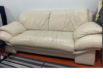 Leather Used Couch, View more