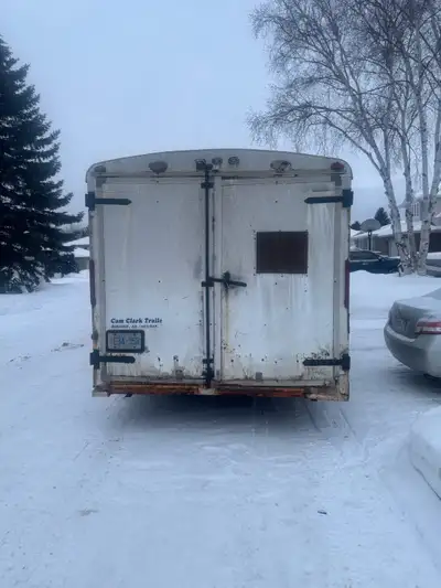 Bought to move and storage deciding to go bigger. Has multiple wood workbenches inside, will get mor...