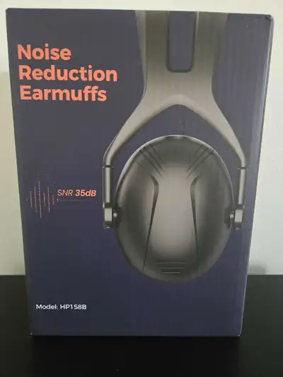 Brand new in box ~ Noise reduction headphones. Great for construction, yard work, travel, airplanes,...