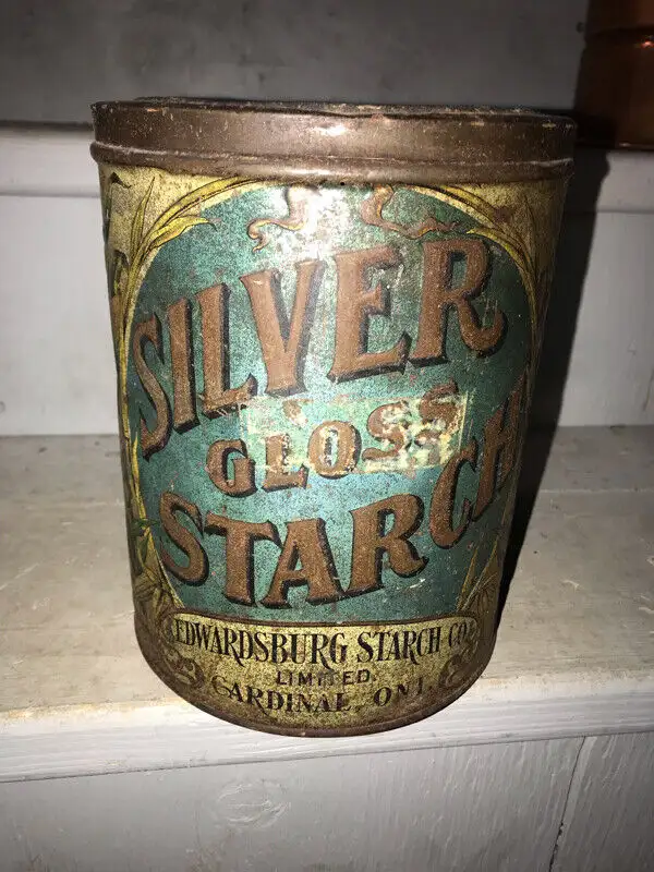 VINTAGE ST LAWRENCE STARCH PORT CREDIT ONTARIO ROYAL TINS in Arts & Collectibles in Mississauga / Peel Region - Image 9
