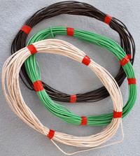 80' of 12AWG T90/TWN75 Copper Wire in 3 Colors; Louisbourg