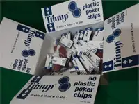 50 Plastic Poker chips set