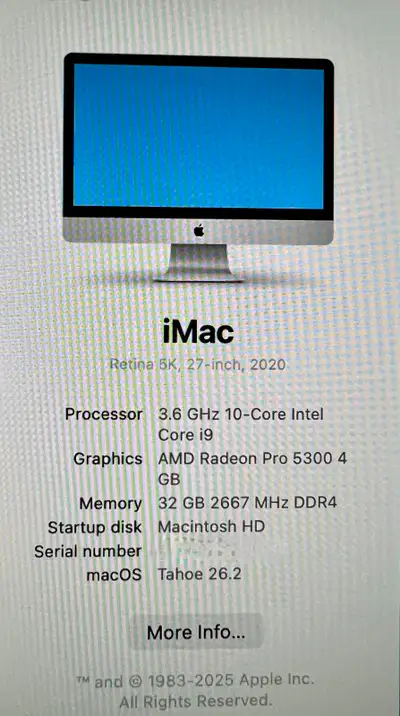 I Mac 27'' desk top computer up grades and expanded  key board, View more