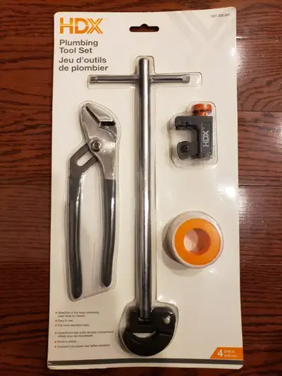 Selling plumbing tool set, brand new in original package. These are actual pictures, what you see is...