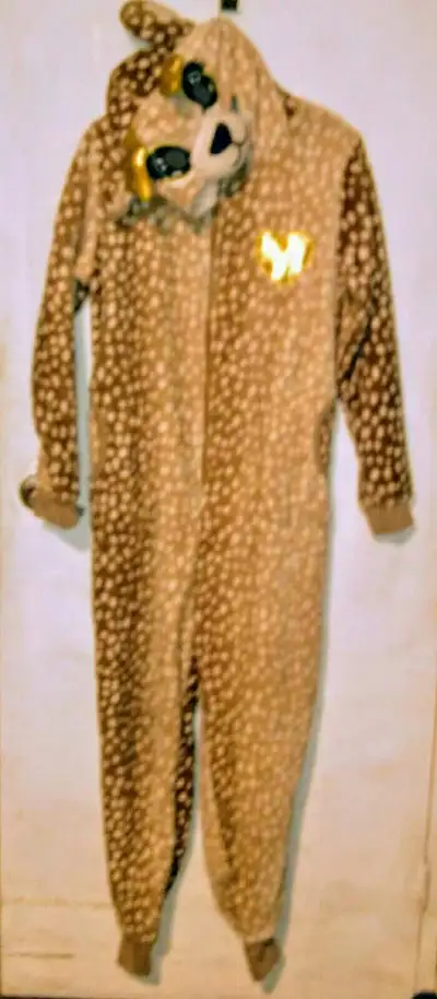 Adult Deer One Piece Pajamas Cosplay Halloween Costume Large, View more