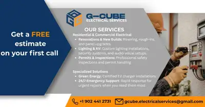 G-Cube Electrical services, View more