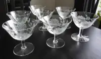 Cornflower Crystal Dessert Glasses (Hughes) prices in descript
