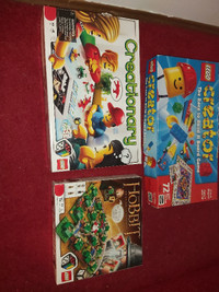 Old vintage lego games hobbit creator creationary 60 each