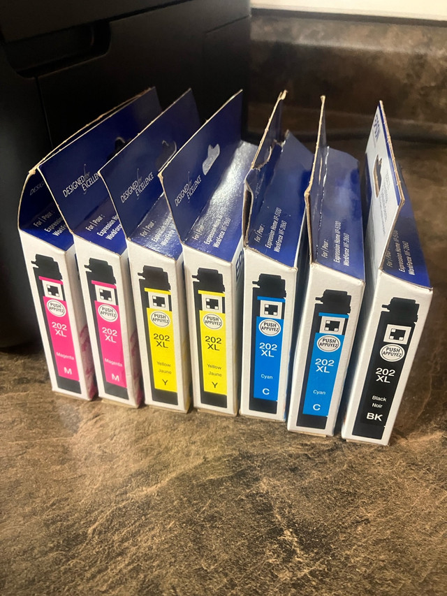 Epson 202 XL Printer Inks - 7 New Cartridges in Printers, Scanners & Fax in St. John's - Image 4