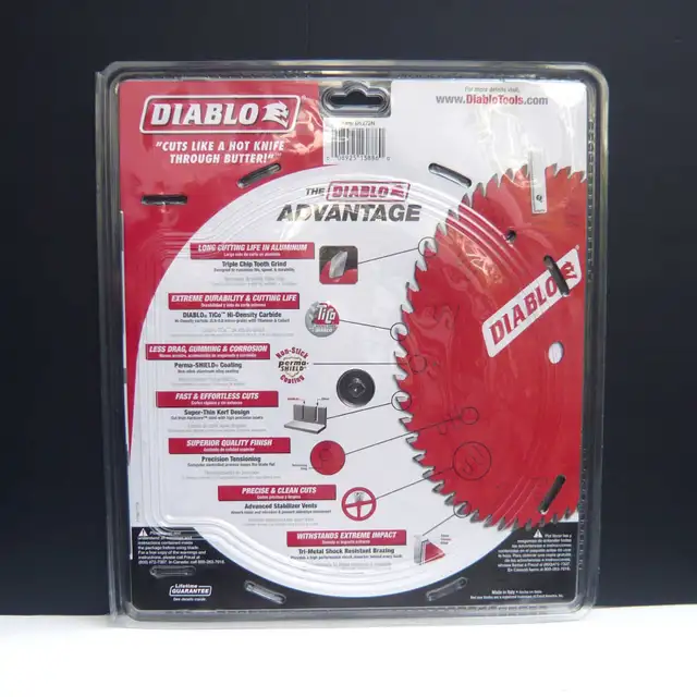 Brand New Diablo 12" x 72 teeth meter saw blade for non-ferrous in Power Tools in Mississauga / Peel Region - Image 3