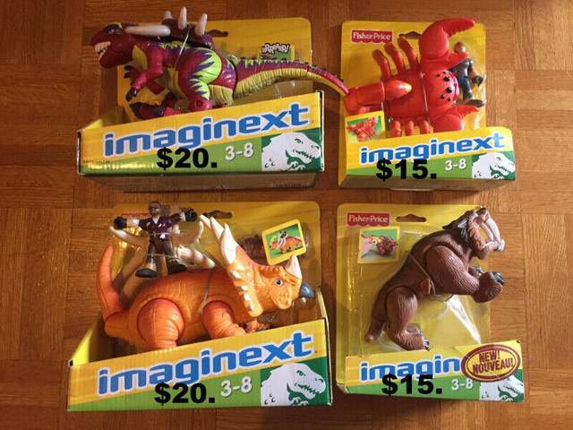 LOT DE IMAGINEXT SERIE DINOSAURE PRÉHISTORIQUE ANNÉE 2008 NEUFS dans Jouets et jeux  à Longueuil/Rive Sud