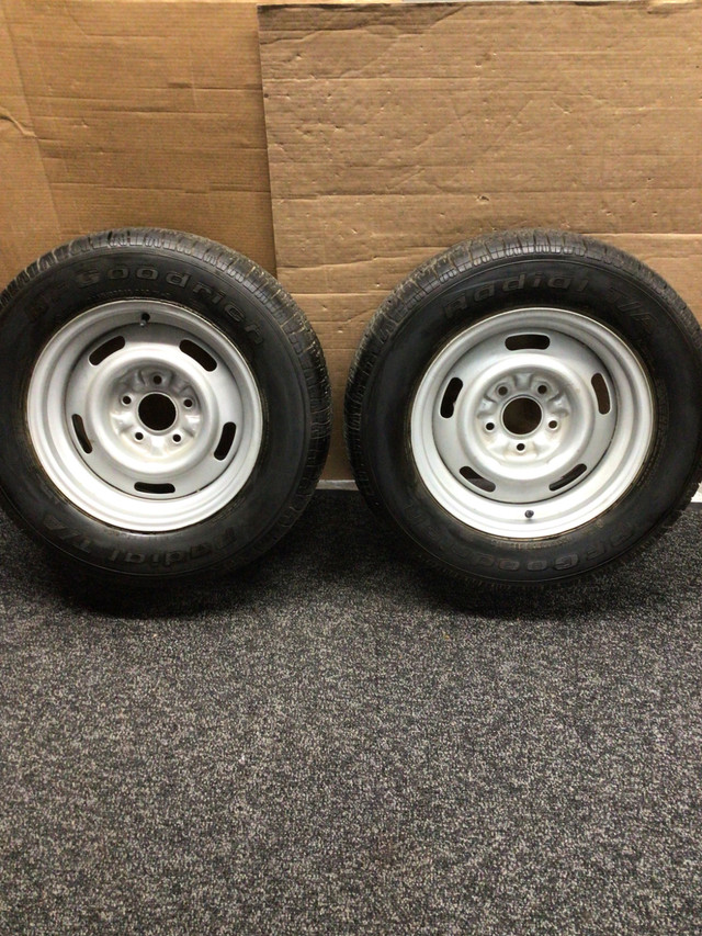 2 EA-P235/60/R15 BF GOODRICH RADAIL T/A  PLUS 15X7 RIMS in Tires & Rims in Winnipeg