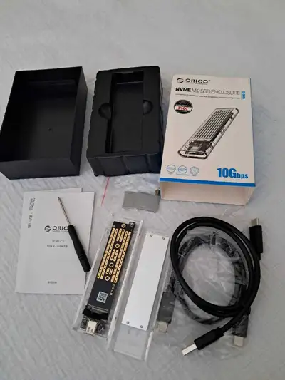 ORICO M.2 NVMe SATA SSD Enclosure Tool-Free USB External 10Gbps , View more