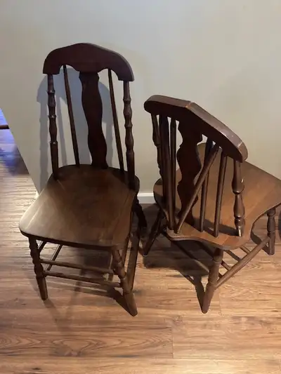 Wooden Windsor back chairs, View more