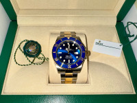 ROLEX 41MM SUBMARINER DATE Two Tone Blue