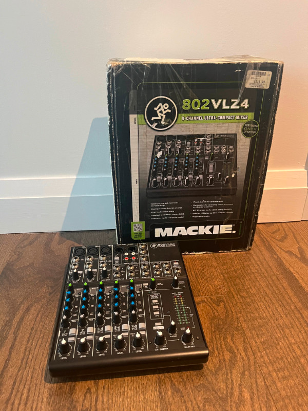 Mackie 802VLZ4 8-Channel Compact Mixer in Pro Audio & Recording Equipment in Trenton