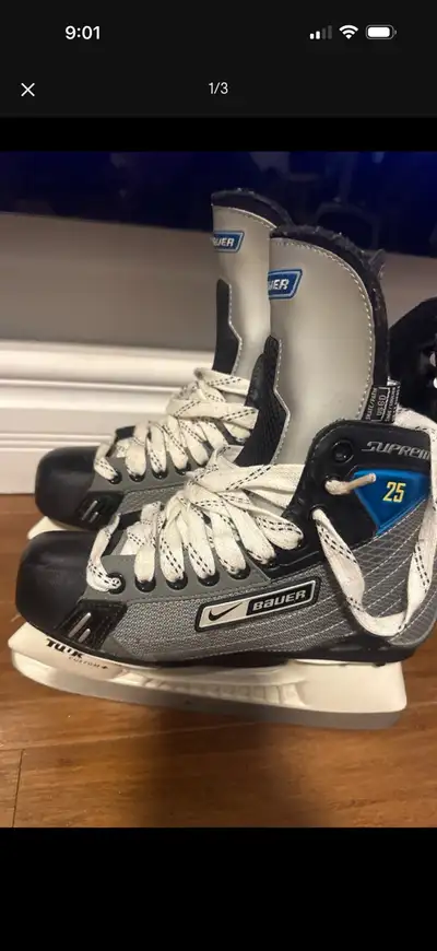 NIKE BAUER SUPREME 25 HOCKEY SKATES SIZE US 6D SHOE US 7.5, View more