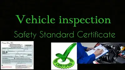 Uber Lyft Safety Standard Certificate (SSC) Starting From $100 After passing the inspection, we issu...