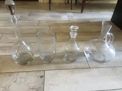 Glass Decanters $30, View more