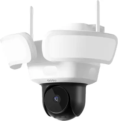 aosu Smart Wired Outdoor Security Floodlight Camera - New, $125., View more