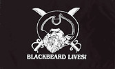 Pirate flag Blackbeard Lives