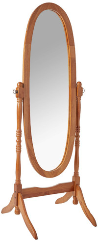 Traditional Wooden Floor Cheval Mirror