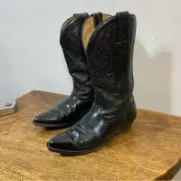 Vintage boulet leather cowboy boots (femme)