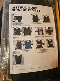 Adjustable Weighted Vest Set! New!