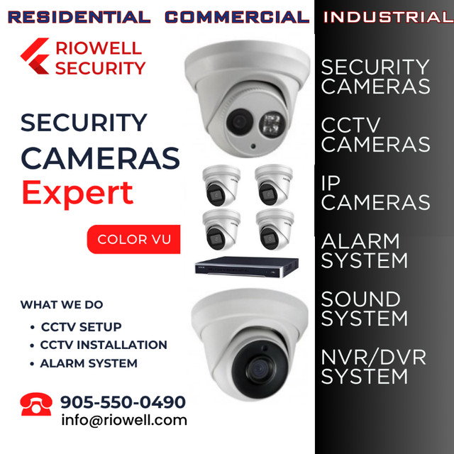 Security systems,CCTV systems,IP cameras,Alarm system For Sale in Security Systems in Oshawa / Durham Region