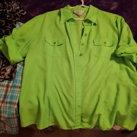 Lime green blouse 