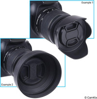55mm Camera Lens Hood Set - Tullip & Rubber (O)