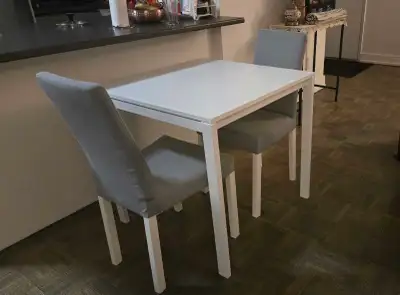 IKEA White minimalist dining table, View more