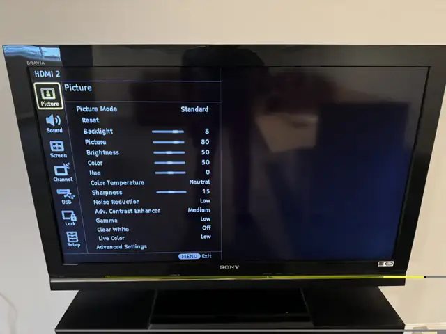 Sony 40in 1080p FHD LCD TV 120hz KDL-40V5100 in TVs in Ottawa - Image 3