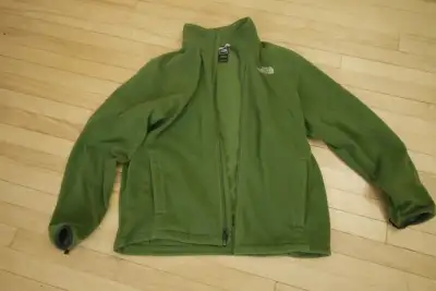 North Face Green Polartec Full Zip Fleece, View more
