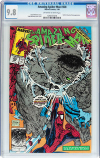 AMAZING SPIDERMAN 328 CGC GRADED 9.8 COVER & ART MCFARLANE HULK