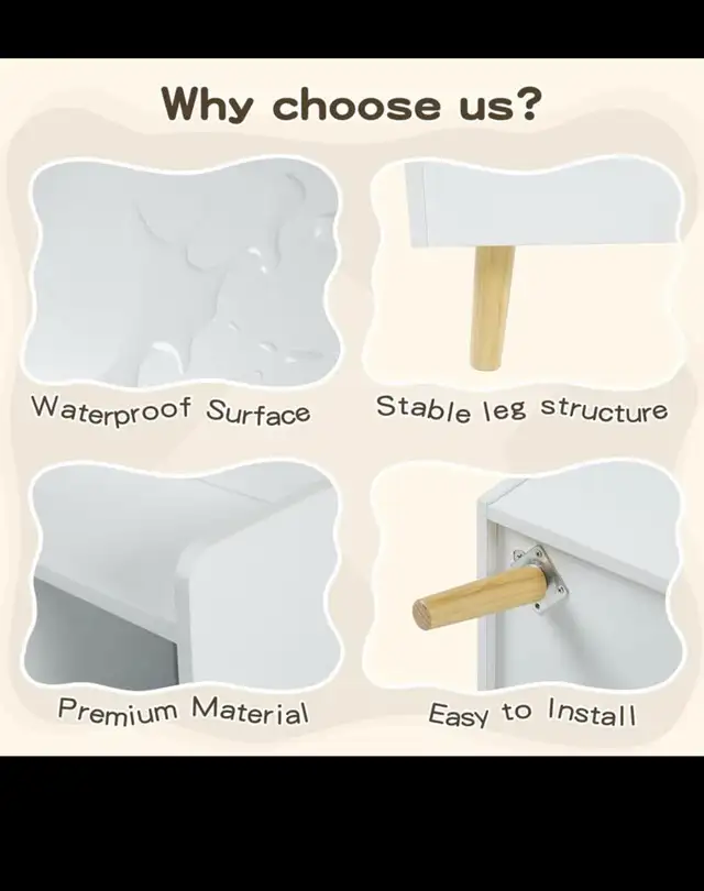 Kids Bookshelf and Toy Storage Organizer, Wooden Toddler Bookshe in Bookcases & Shelving Units in Hamilton - Image 6