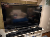 Sony Bravia 40” LCD Digital Color TV with remote control