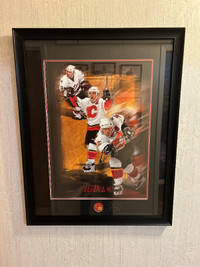 Calgary Flames Memorabilia - Framed Signed Jarome Iginla Poster