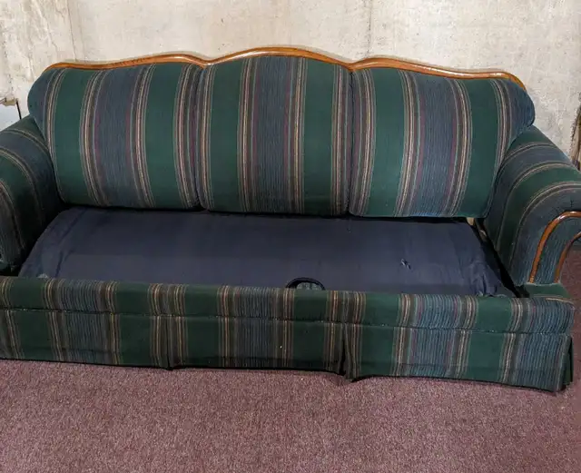 Sofabed by DecoRest Queen size couch green,  gold burgundy in Couches & Futons in Charlottetown - Image 6
