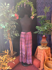 Boho purple broomstick witchy fairy skirt cash only
