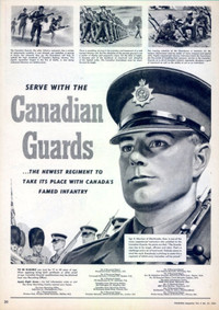 Canadian Guards Regiment, 1954 Magazine Ad