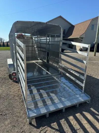 NEW 16’ Dorsett livestock trailer (Cattle trailer) Galvanized frame with aluminum siding built to la...