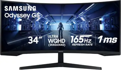 Moniteur LED 34'' LC34G55TWWNXZA Incurvé 3440x1440 165Hz Samsung, View more