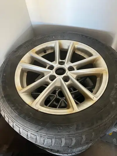 Winter is here! Get these Bridgestone snow tires for your car, or use the really nice rims because t...