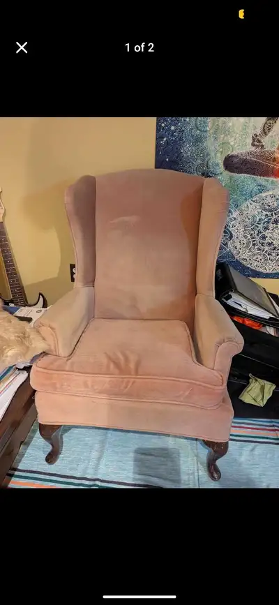 Pink Wingback Chair , View more