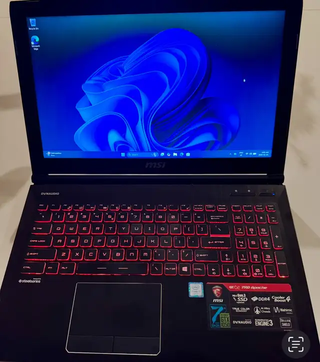MSI apache gaming laptop  in Laptops in Edmonton - Image 2