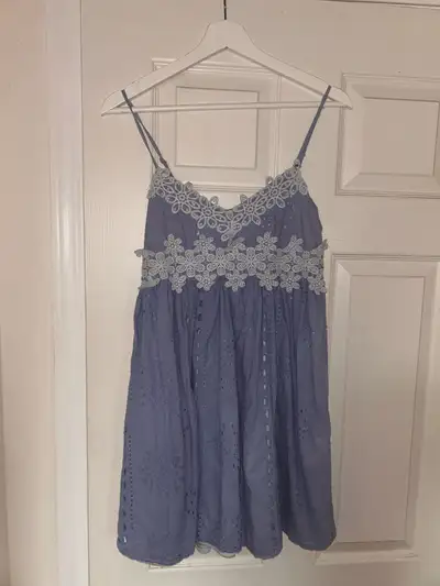 Blue Mini Babydoll Dress, View more