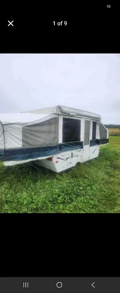 Tente roulotte 2008 4500$ Marque Palamino real lite Très propre 12pi en remorque 25pi ouvert Tente r...